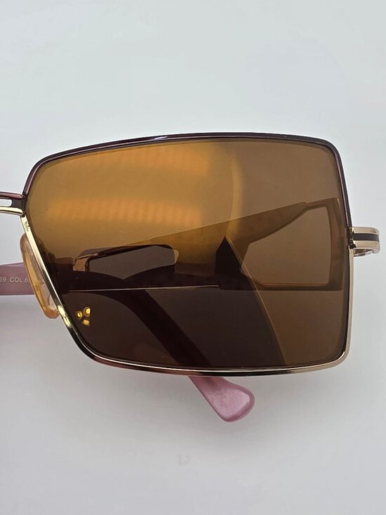 Cazal Mod. 969 Col. 699 Aubergine Gold Pink Rhinestone Sunglasses FRAME ONLY main image 9
